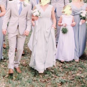Mist blue bridesmaid dress!